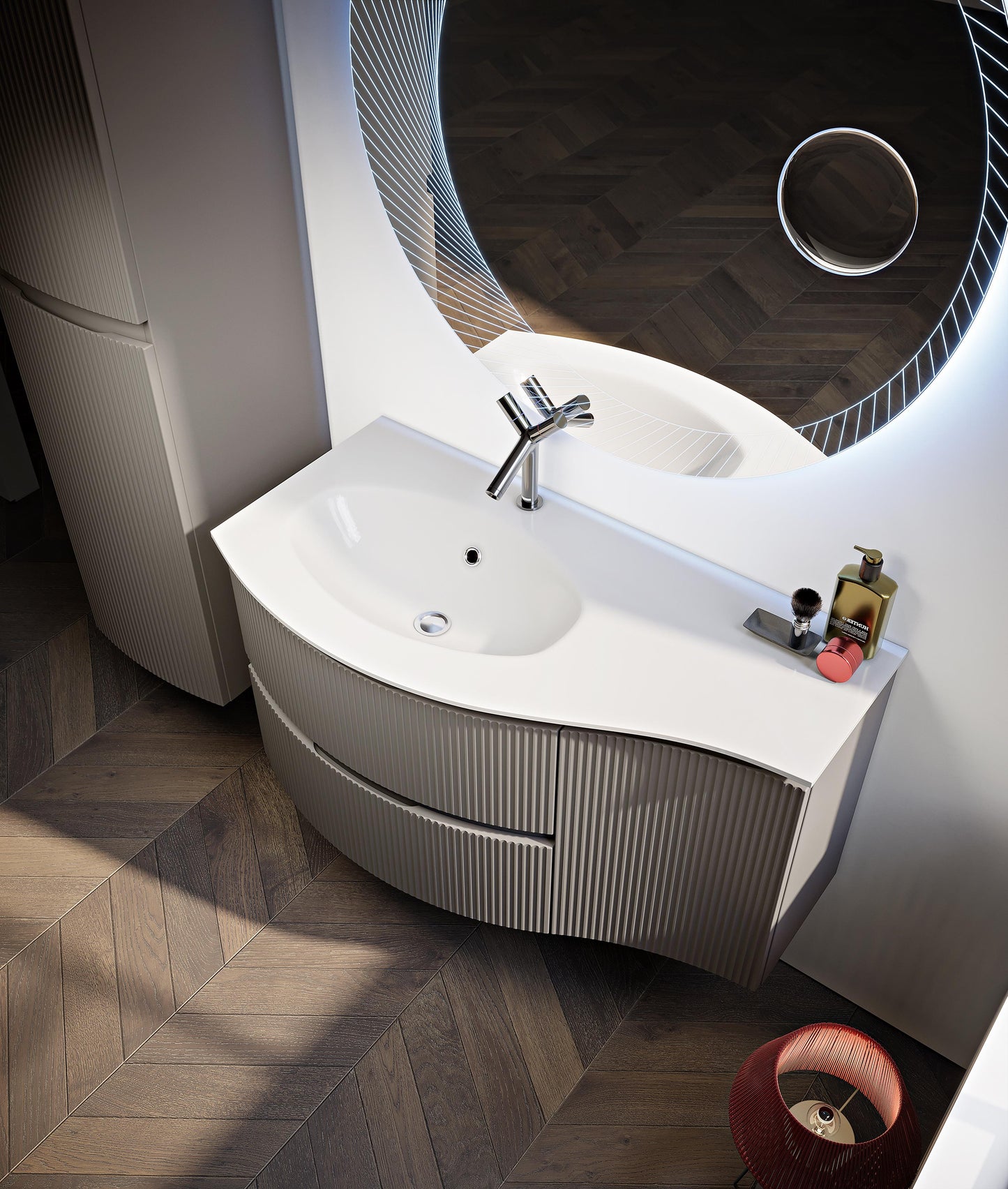 BH Resin Sting Washbasin White Gloss