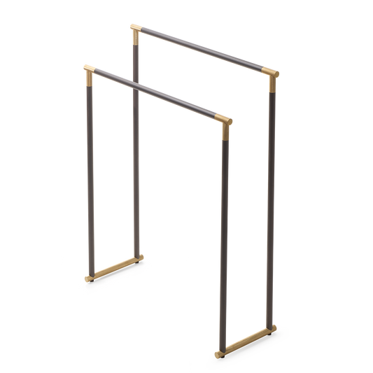 DW CLUB HT Towel stand Dark Metal Matte / Gold Matte 24 Carat