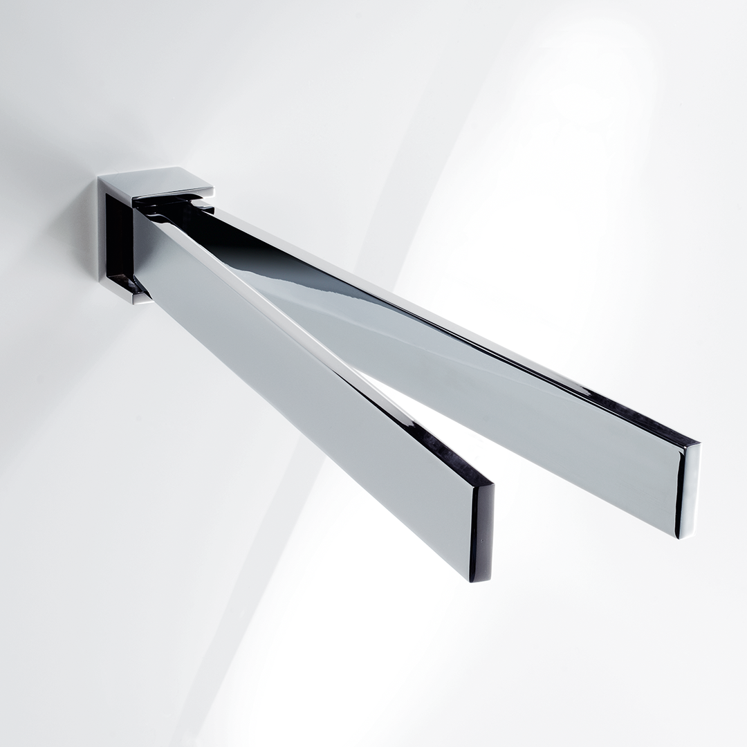 DW BK HTH2 BRICK Towel rail double - Chrome