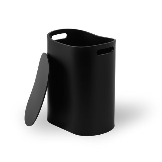 DW ALL IN Stool and laundry basket - Acrylic Black Matte