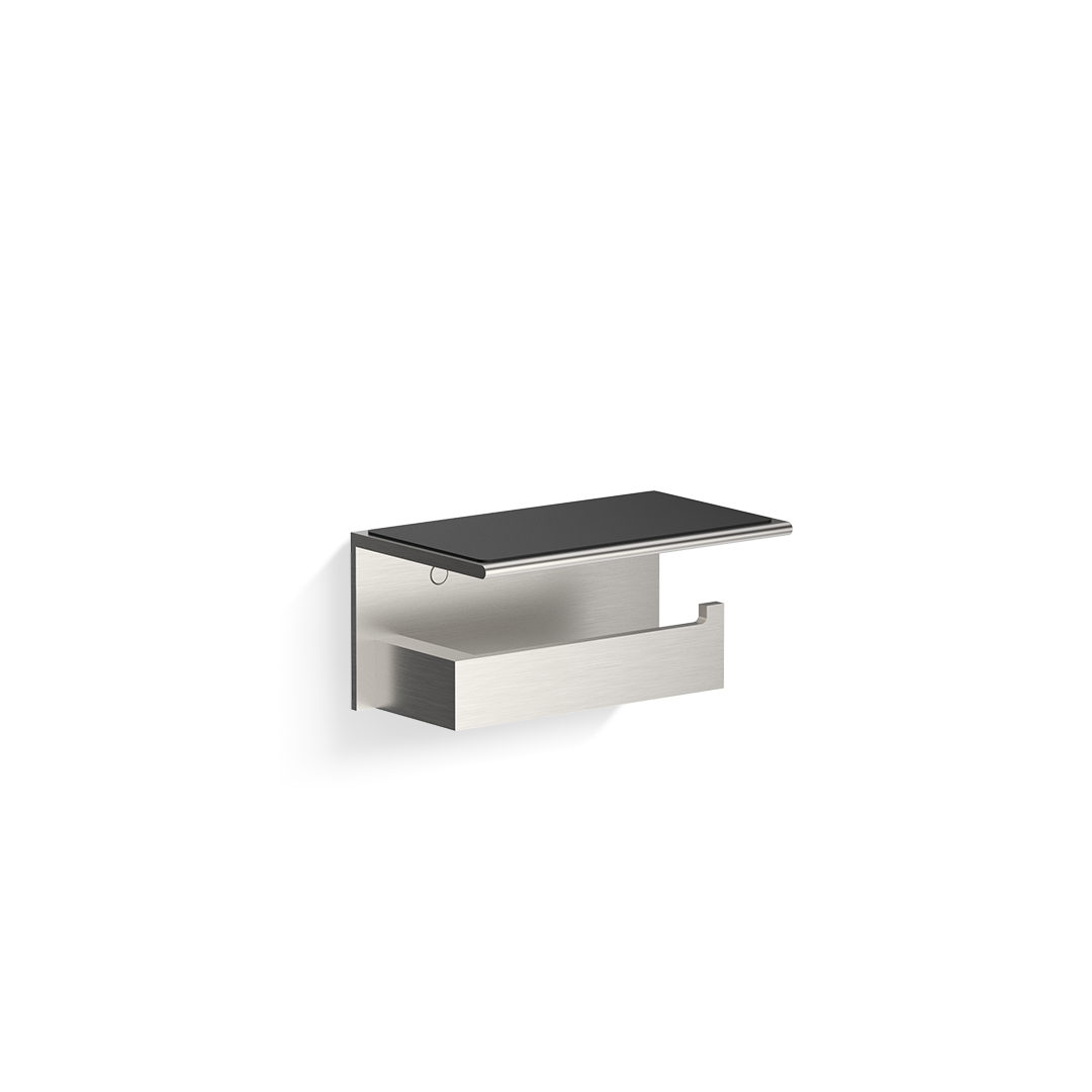 DW CONTRACT TPH4 Toilet paper holder - Stainless Steel Matte PVD with Smartphone- / Wet tissue-shelf