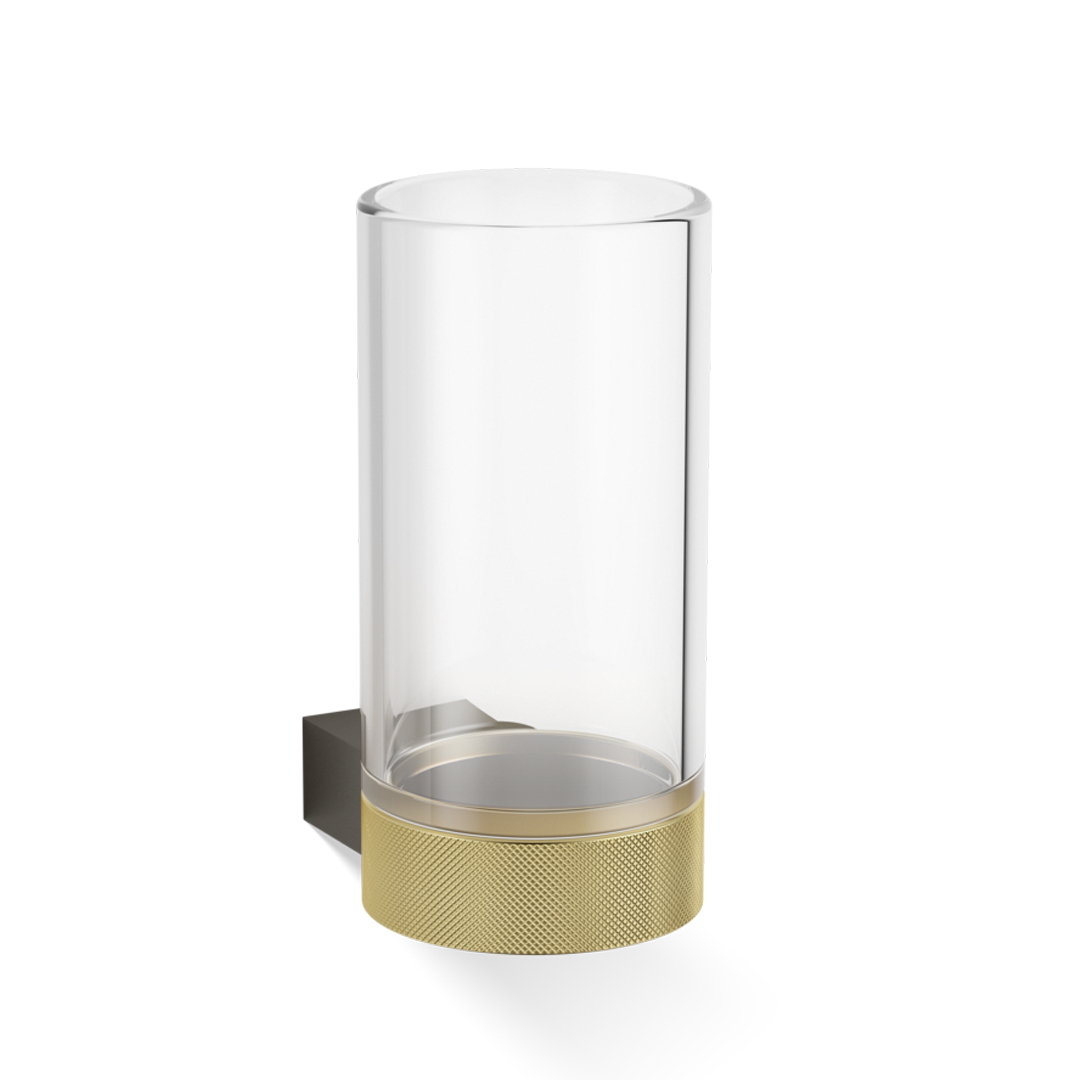 DW CLUB WMG Tumbler WM - Dark Metal Matte/ / Gold Matte 24 Carat with tumbler made of KRISTALL - clear