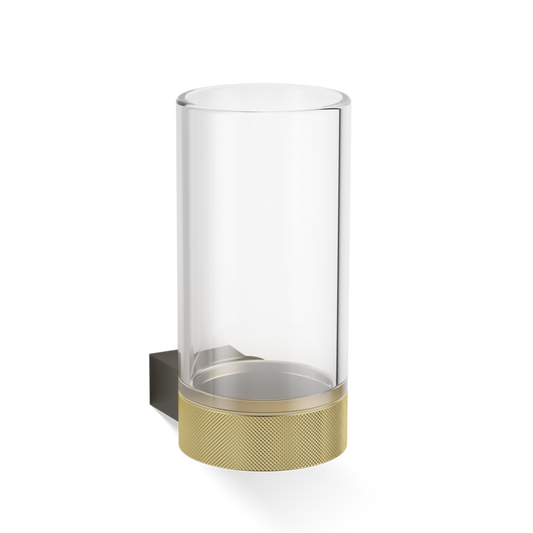 DW CLUB WMG Tumbler WM - Dark Metal Matte/ / Gold Matte 24 Carat with tumbler made of KRISTALL - clear