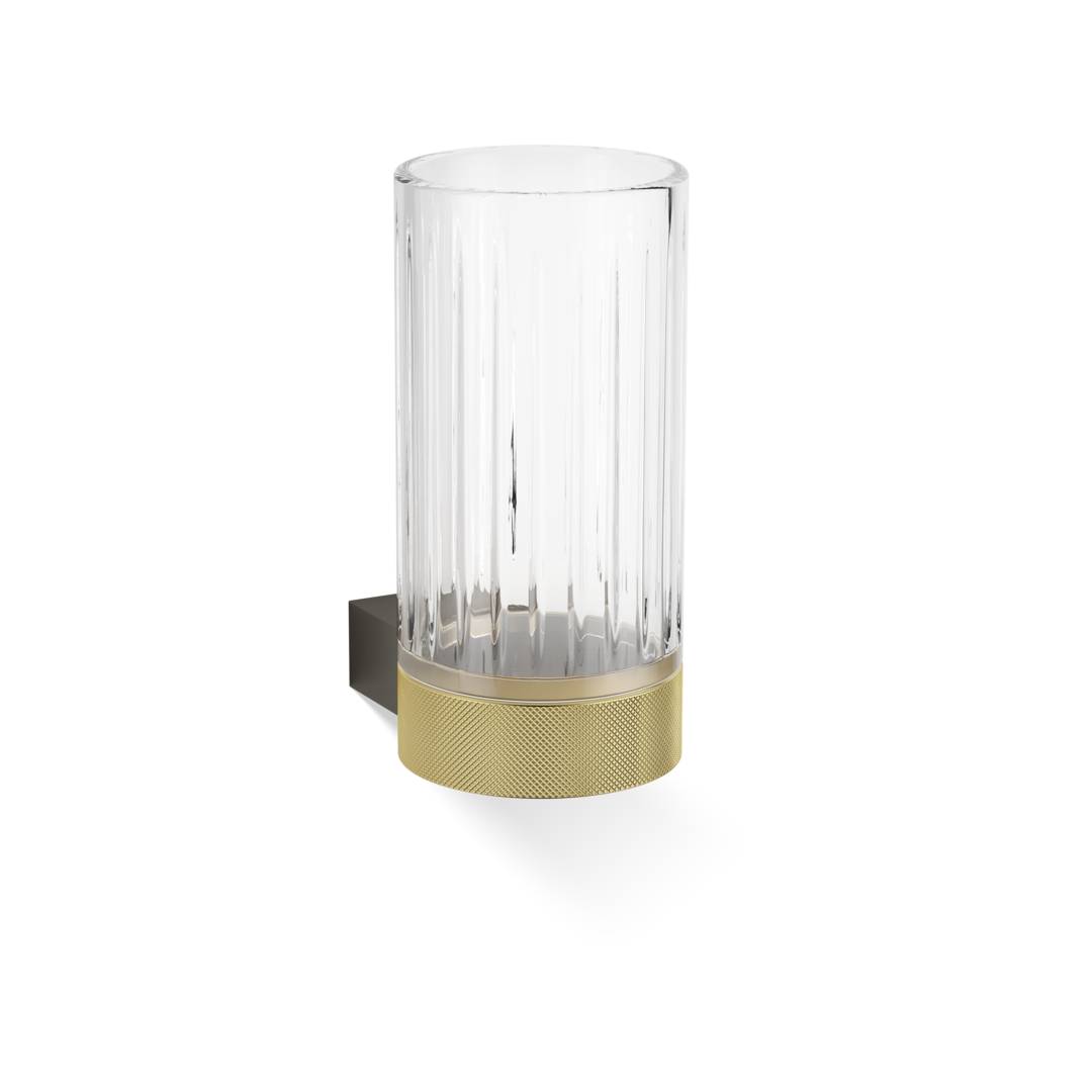 DW CLUB WMG Tumbler WM - Dark Metal Matte / Gold Matte 24 Carat with tumbler made of KRISTALL - edged