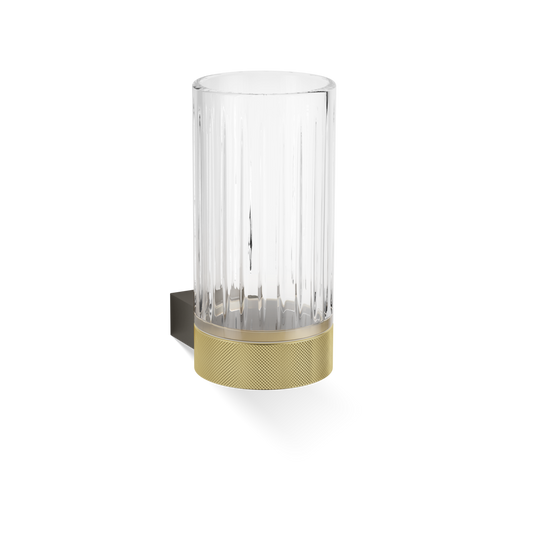 DW CLUB WMG Tumbler WM - Dark Metal Matte / Gold Matte 24 Carat with tumbler made of KRISTALL - edged