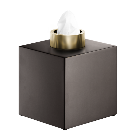 DW CLUB KB Tissue box - Dark Metal Matte / Gold Matte 24 Carat