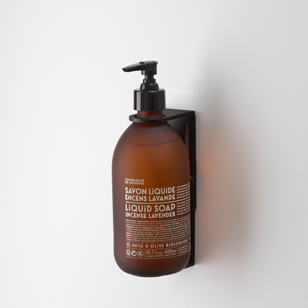 DW PORTER Wall holder for dispenser bottles Dark Metal Matte