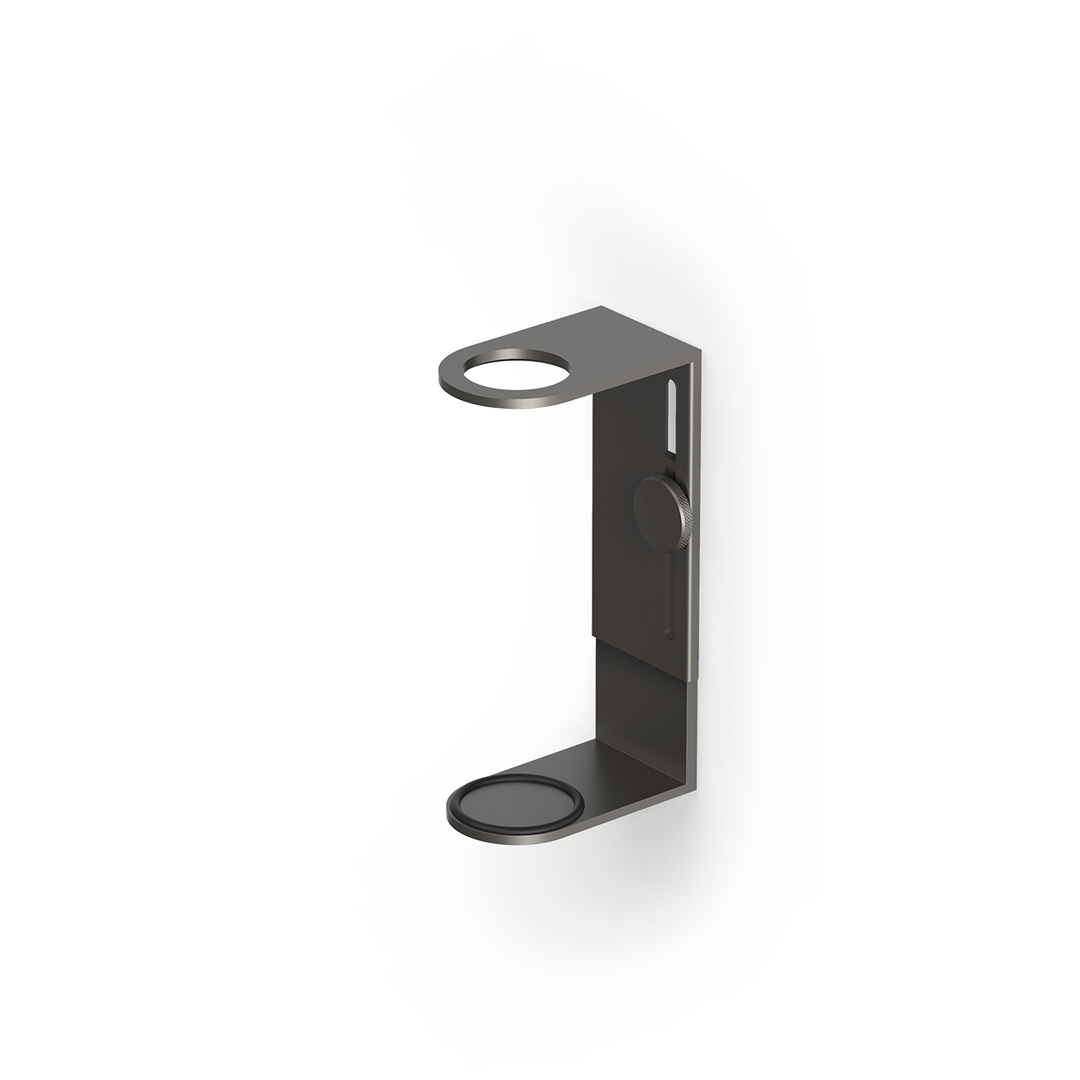 DW PORTER Wall holder for dispenser bottles Dark Metal Matte
