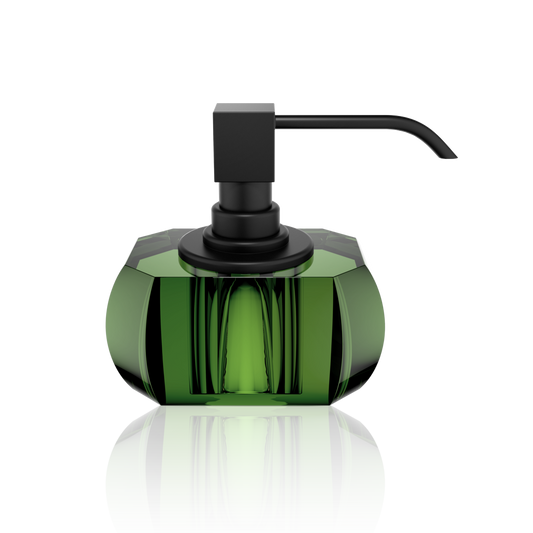 DW KR SSP KRISTALL Soap dispenser - English Green / Black Matte