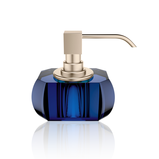 DW KR SSP KRISTALL Soap dispenser Capri Blue / Nickel Satin