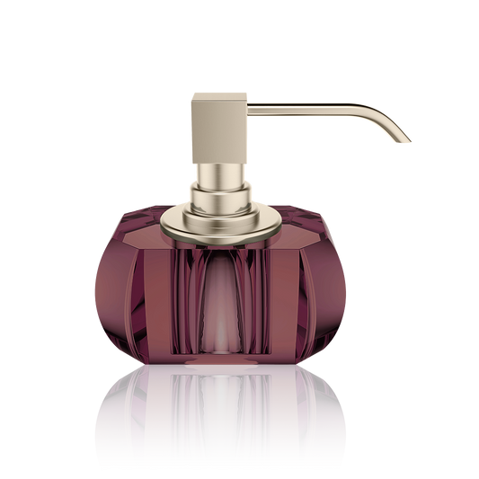 DW KR SSP KRISTALL Soap dispenser - Burgundy / Nickel Satin