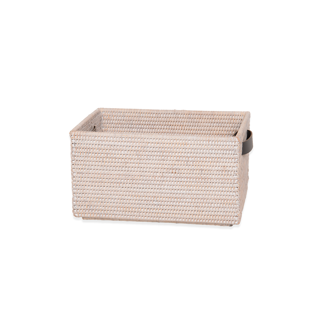 DW BASKET BOX Storage box with lid Rattan Light