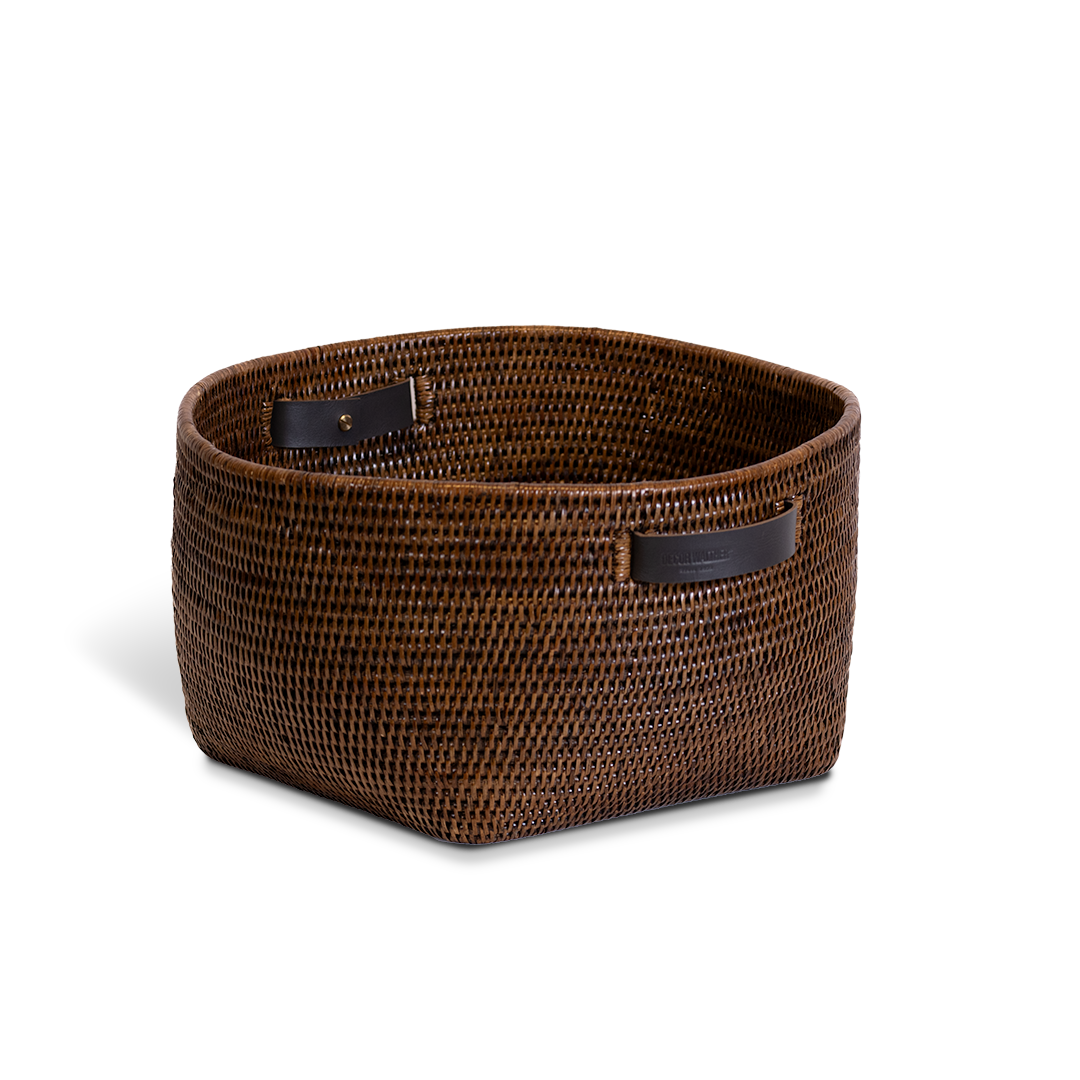 DW BASKET KORB Storage basket Rattan Dark