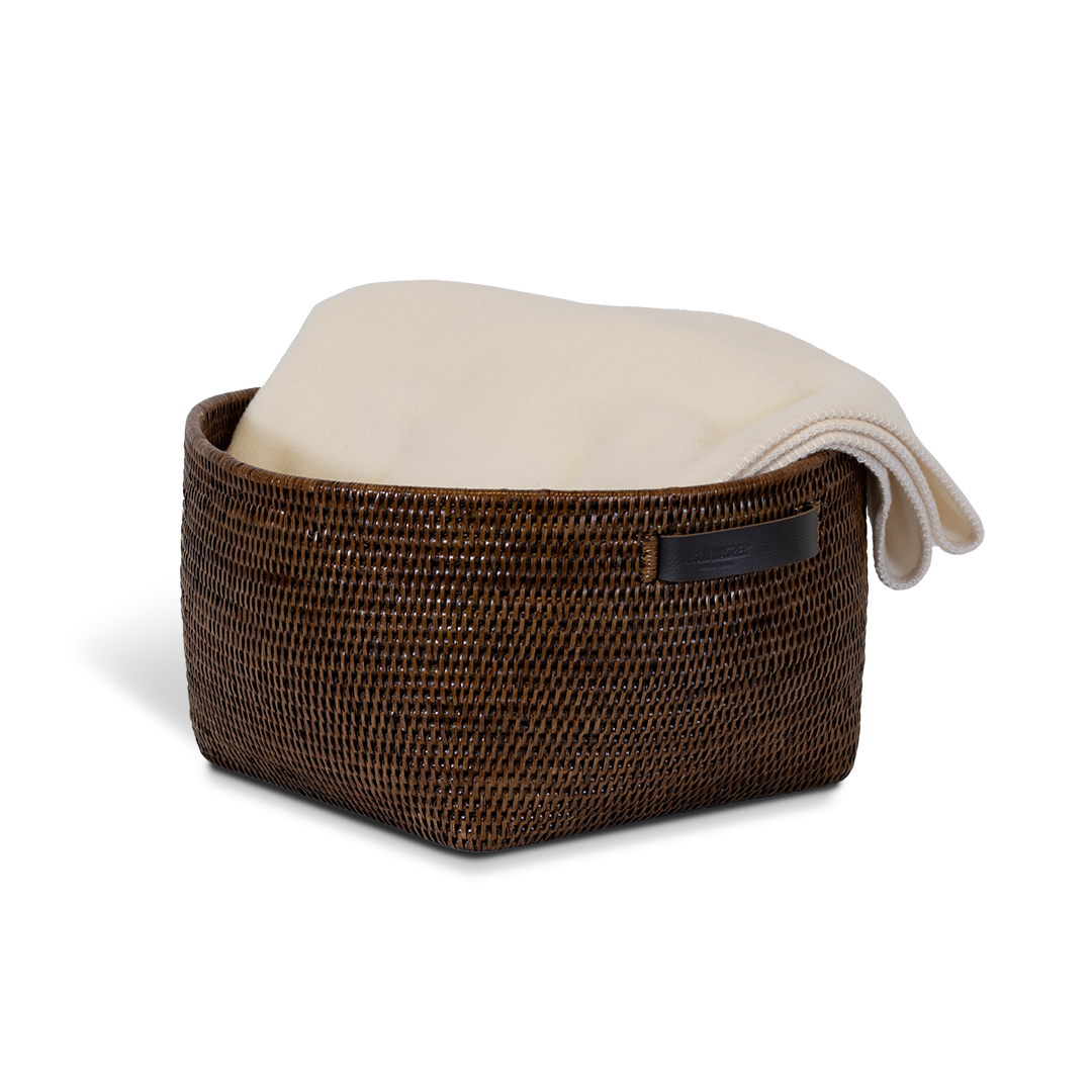 DW BASKET KORB Storage basket Rattan Dark
