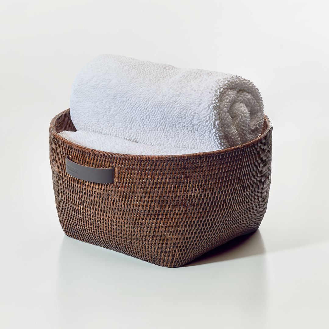 DW BASKET KORB Storage basket Rattan Dark