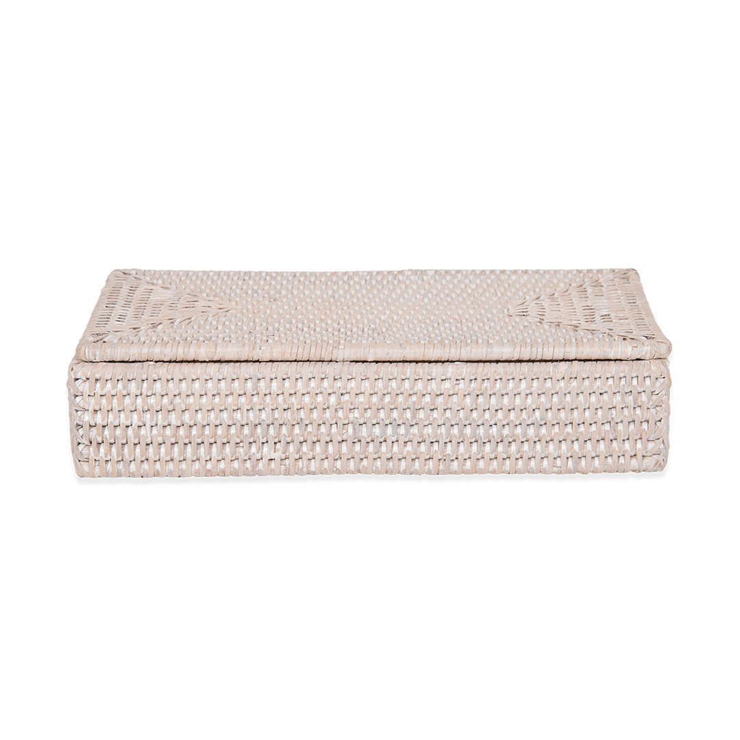 DW BASKET BMD Container with lid - Rattan light