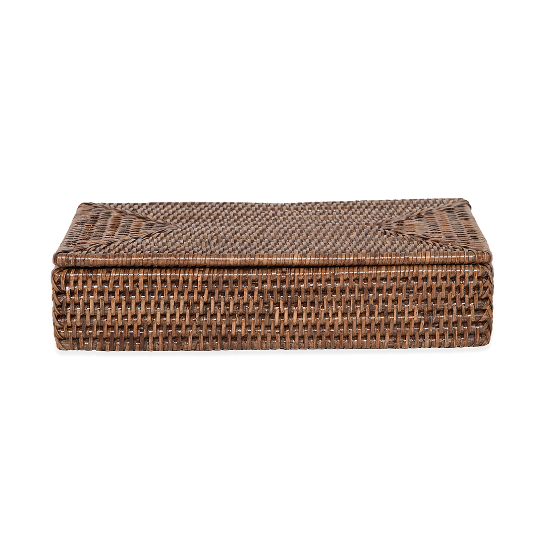 DW BASKET BMD Container with lid - Rattan dark