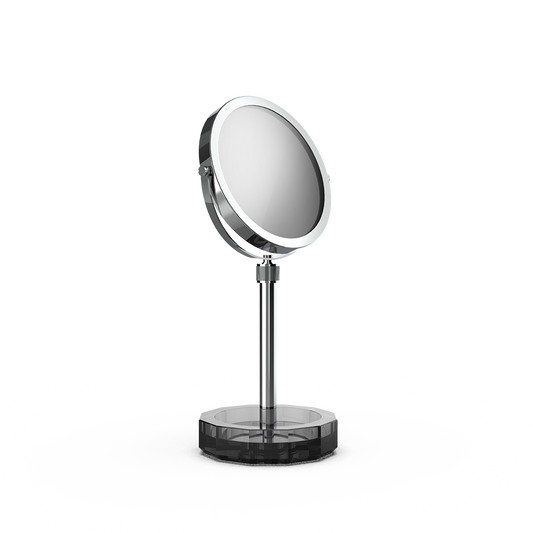 DW KR KSA KRISTALL Cosmetic mirror with Shelf Anthracite / Chrome