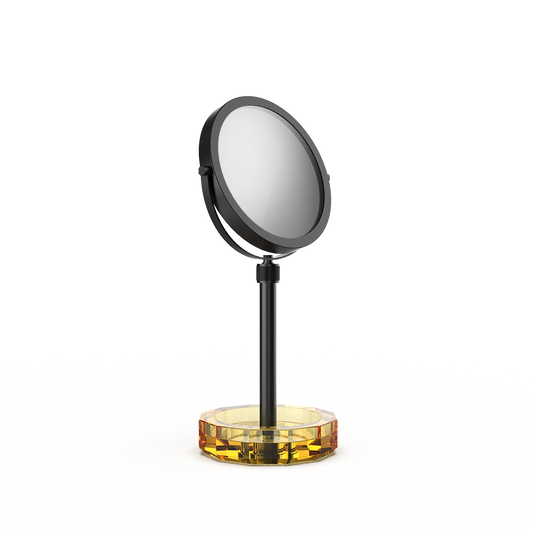 DW KR KSA KRISTALL Cosmetic mirror with Shelf Amber / Black Matte