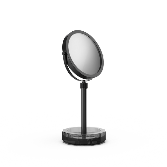 DW KR KSA KRISTALL Cosmetic mirror with Shelf Anthracite / Black Matte