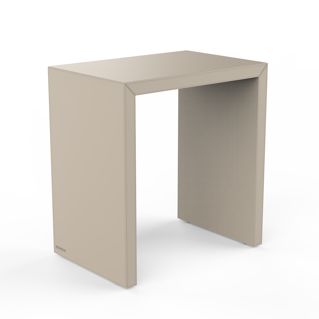 DW BROWNIE SIDE Table and Stool - Sand Vegan Leather