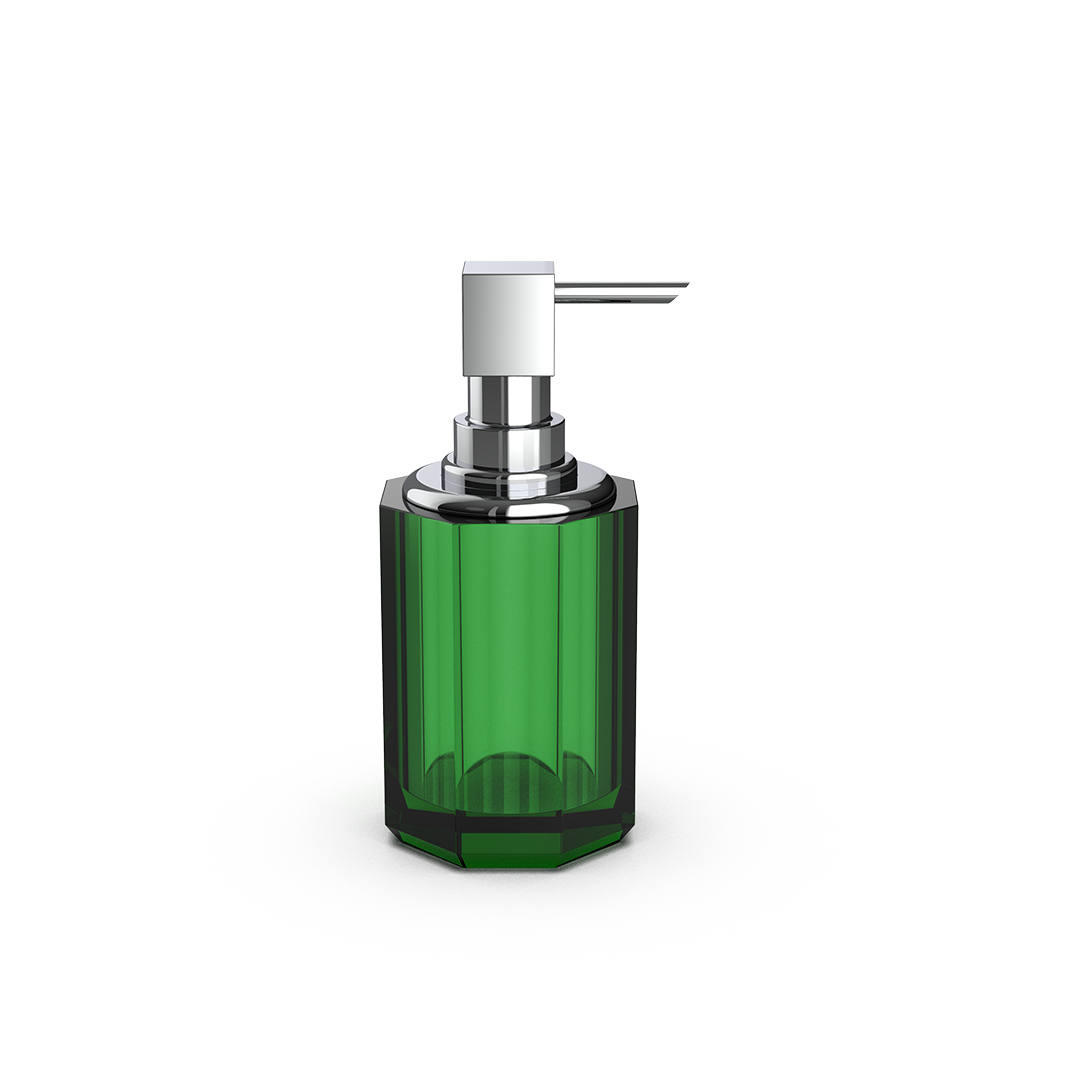 DW KR SSP 2 KRISTALL Soap dispenser English Green / Chrome