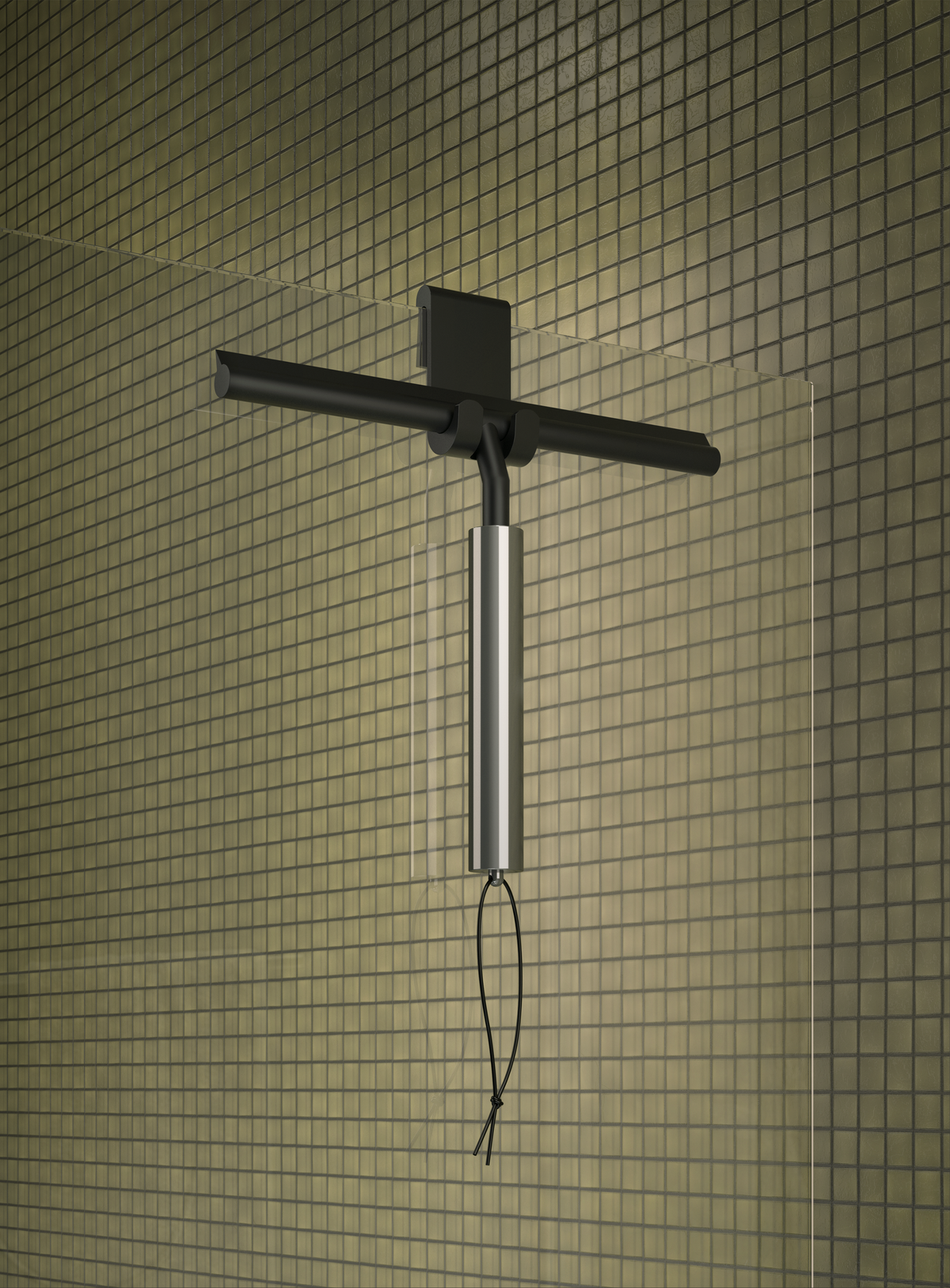 DW AquaBlade telescopic wiper - Stainless Steel Matte