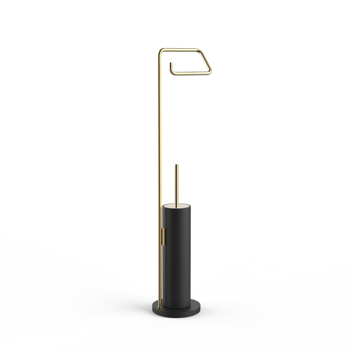DW STONE SBK Toilet brush set Black Matte / Gold Matte PVD