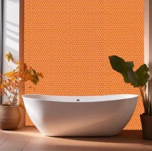 TMF Venice Pennyround Glazed 19 - Orange Gloss