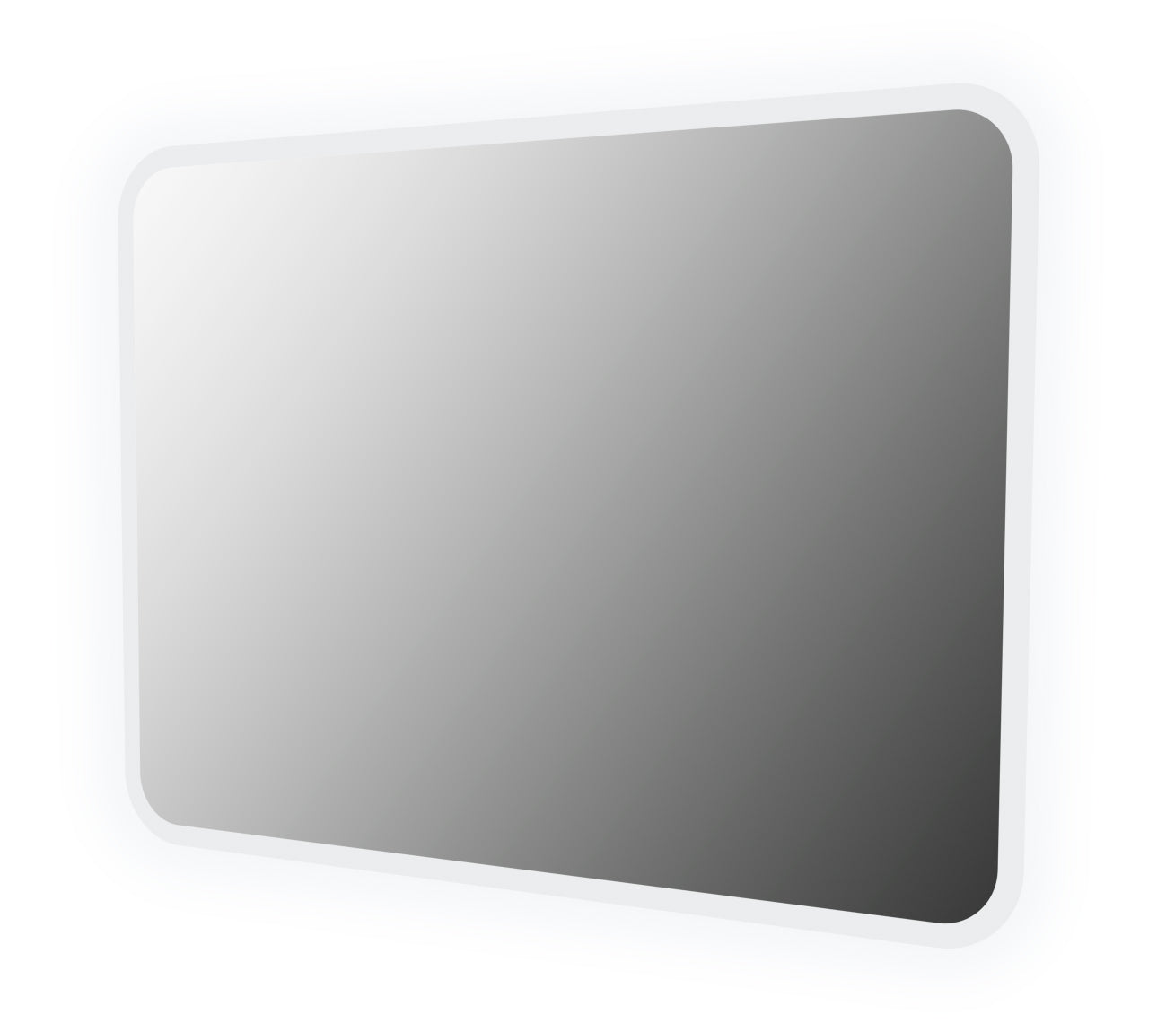 BH Mirror Rectangle Wooden back, Sandblasted LED - Anti Steam