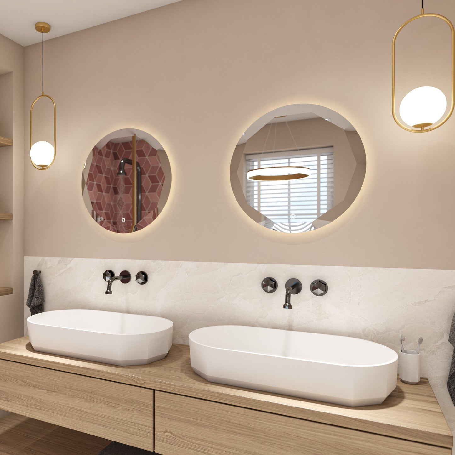 JEE-O Bloom Sink Oval top mounted Matte White