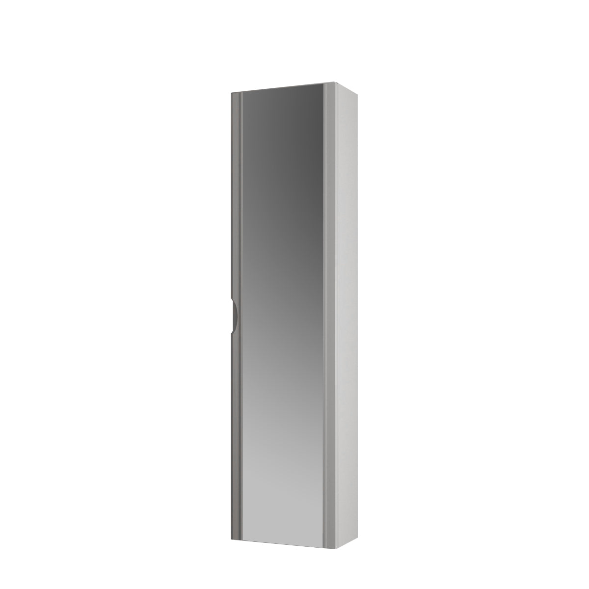 BH 1973 Linen Cabinet 14"x55" 1 Door with External Mirror