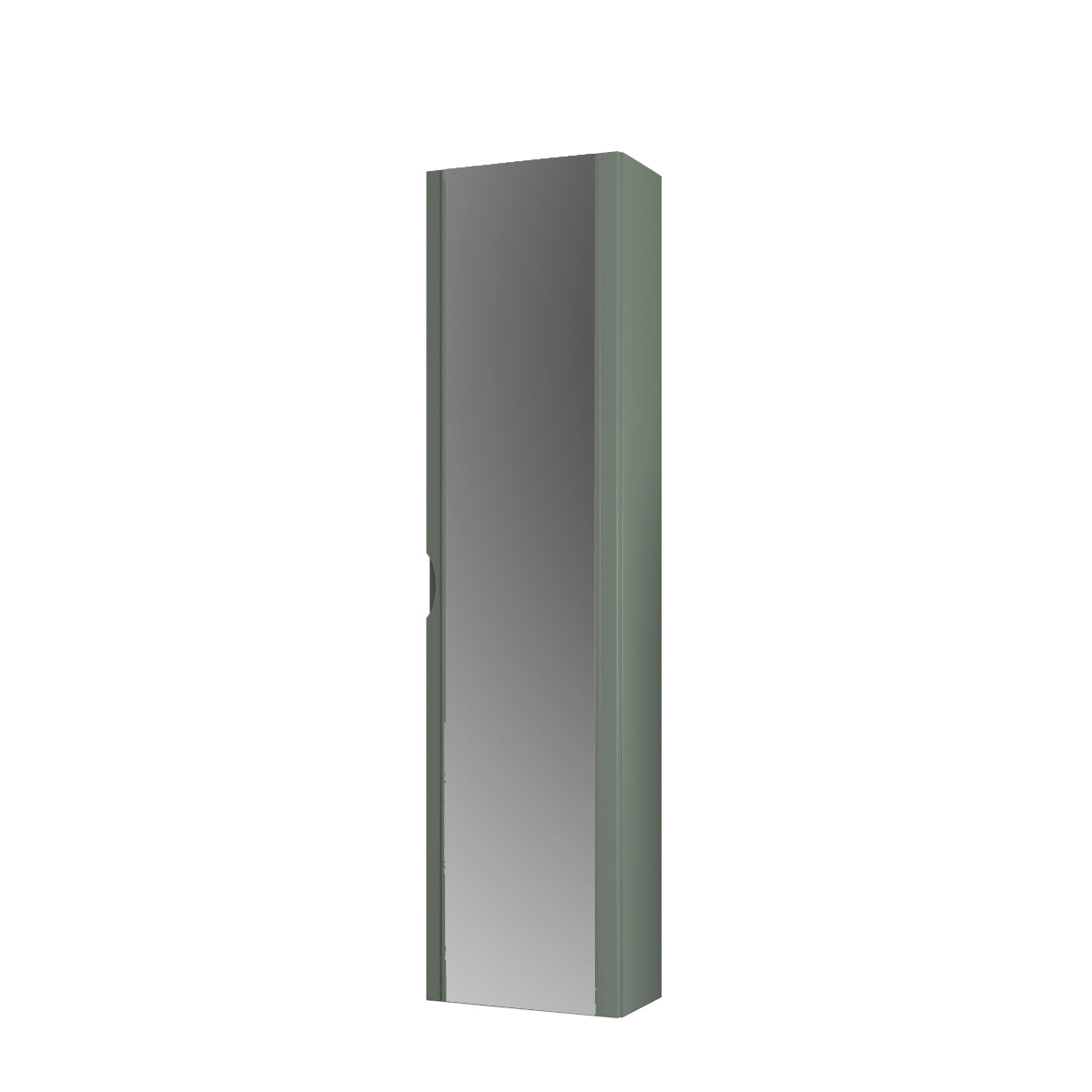 BH 1973 Linen Cabinet 14"x55" 1 Door with External Mirror