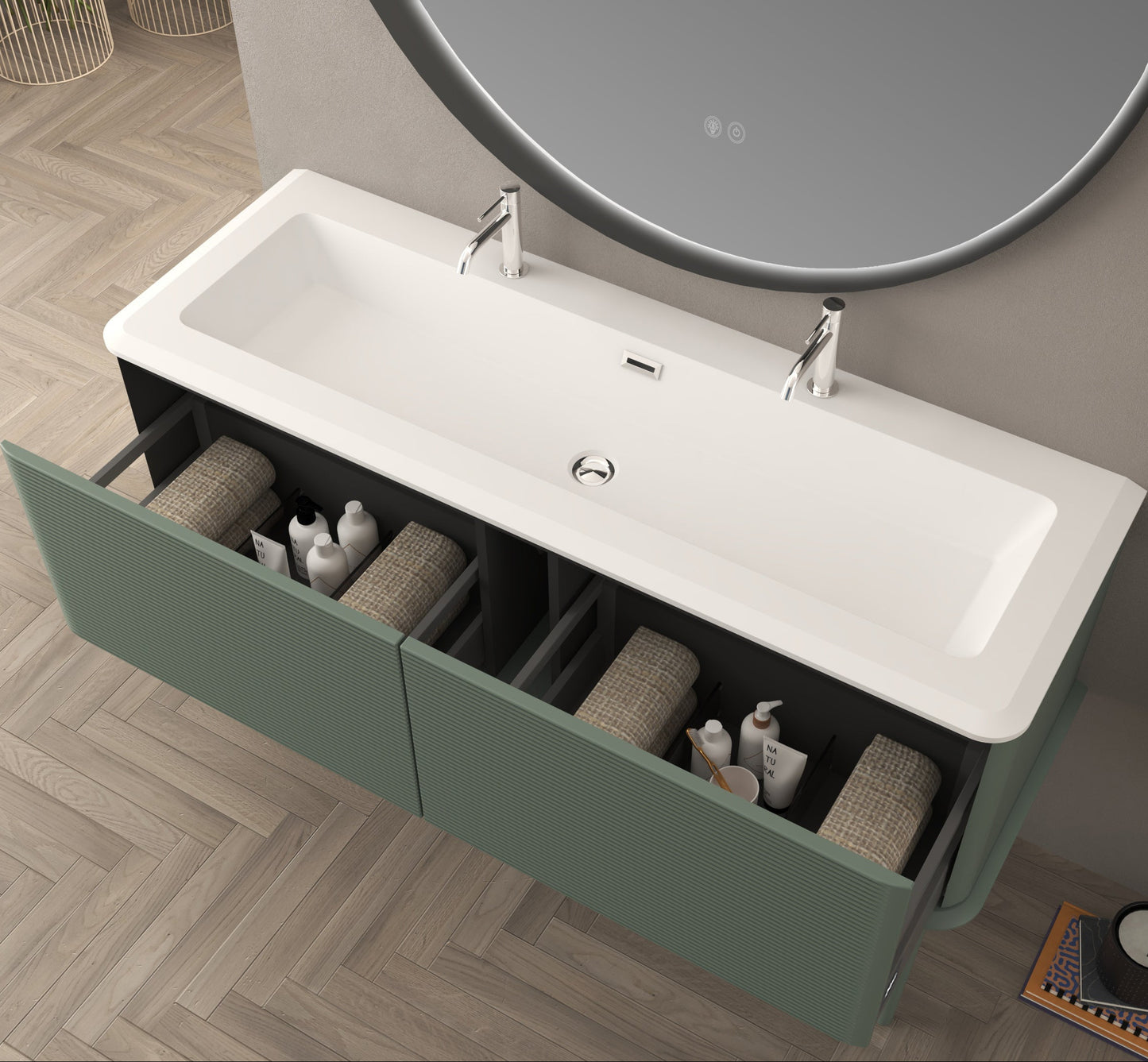 BH Resin Icona Washbasin White Matte
