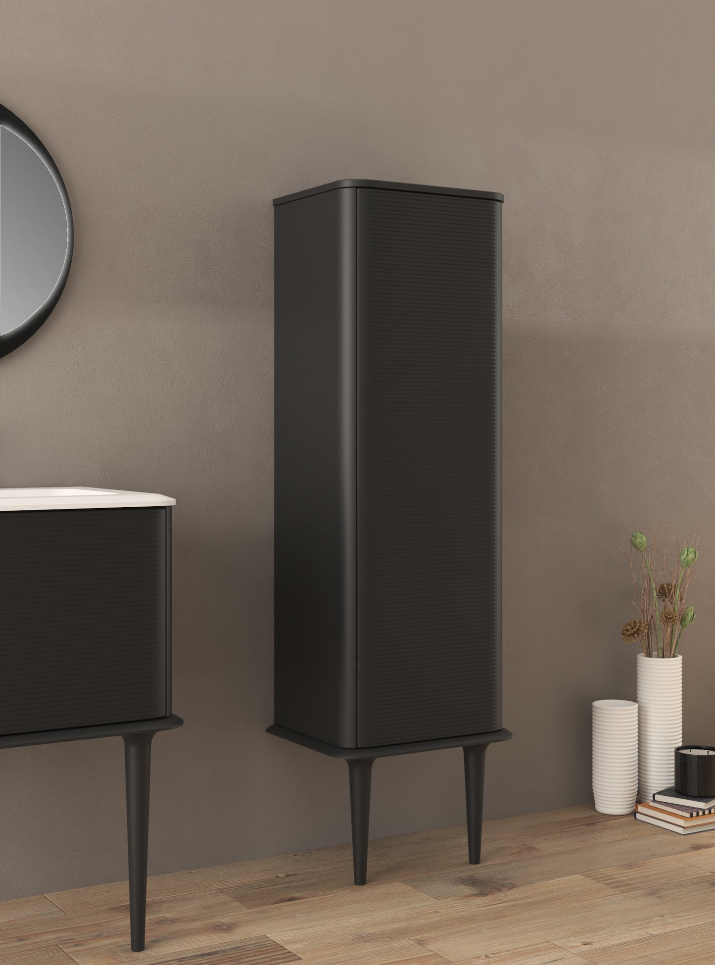 BH Idra Linen Cabinet 48" with Fluted Design