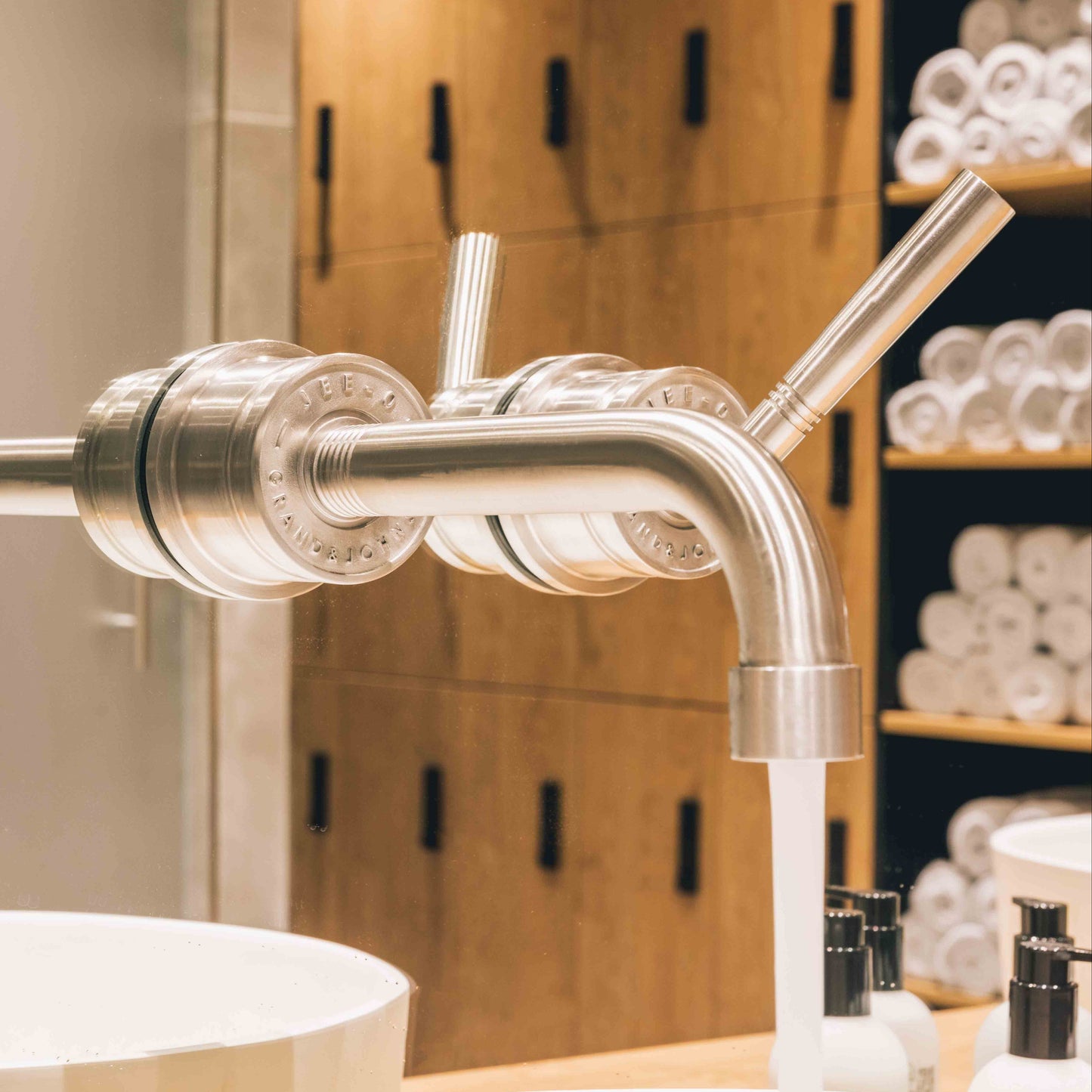 JEE-O Soho Faucet One Way Valve Wall Mounted - Stainless Steel Brushed