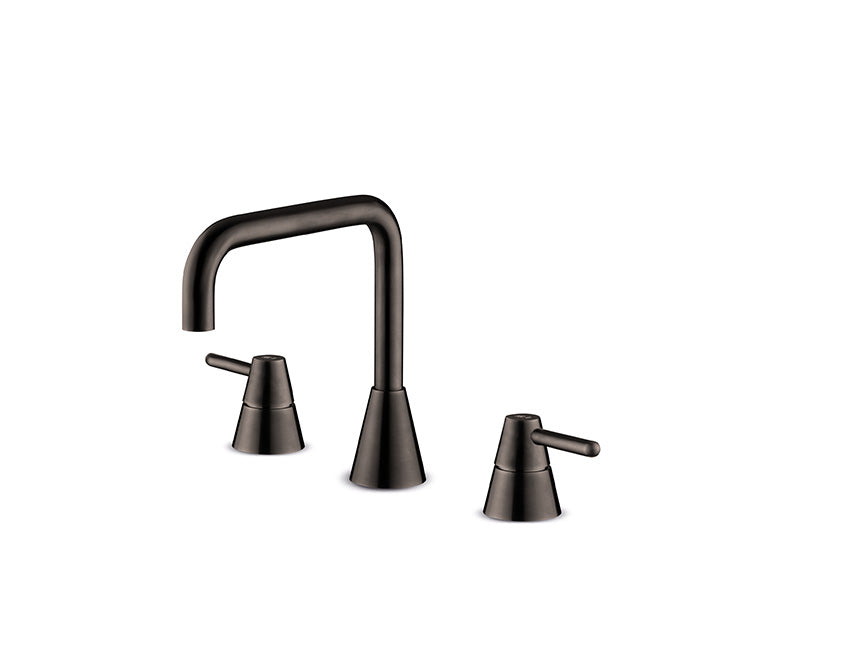 JEE-O Cone Basin Faucet 3 Hole - Gun Metal