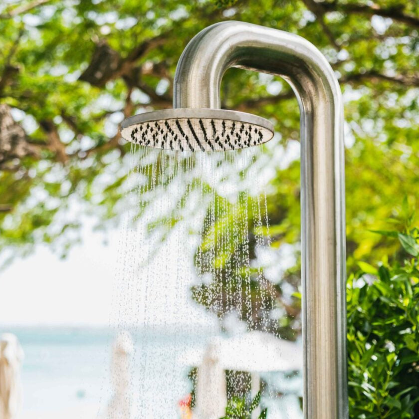 JEE-O Fatline Shower 04 Freestanding Shower Faucet - Stainless Steel Brushed