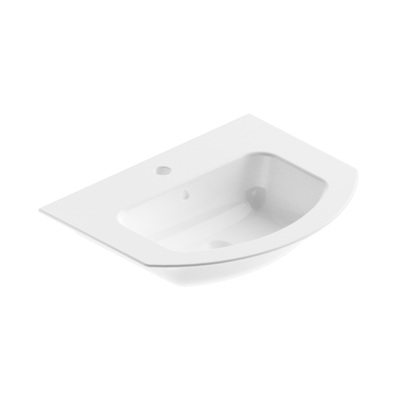Berloni Mood Countertop Ceramic - White Gloss