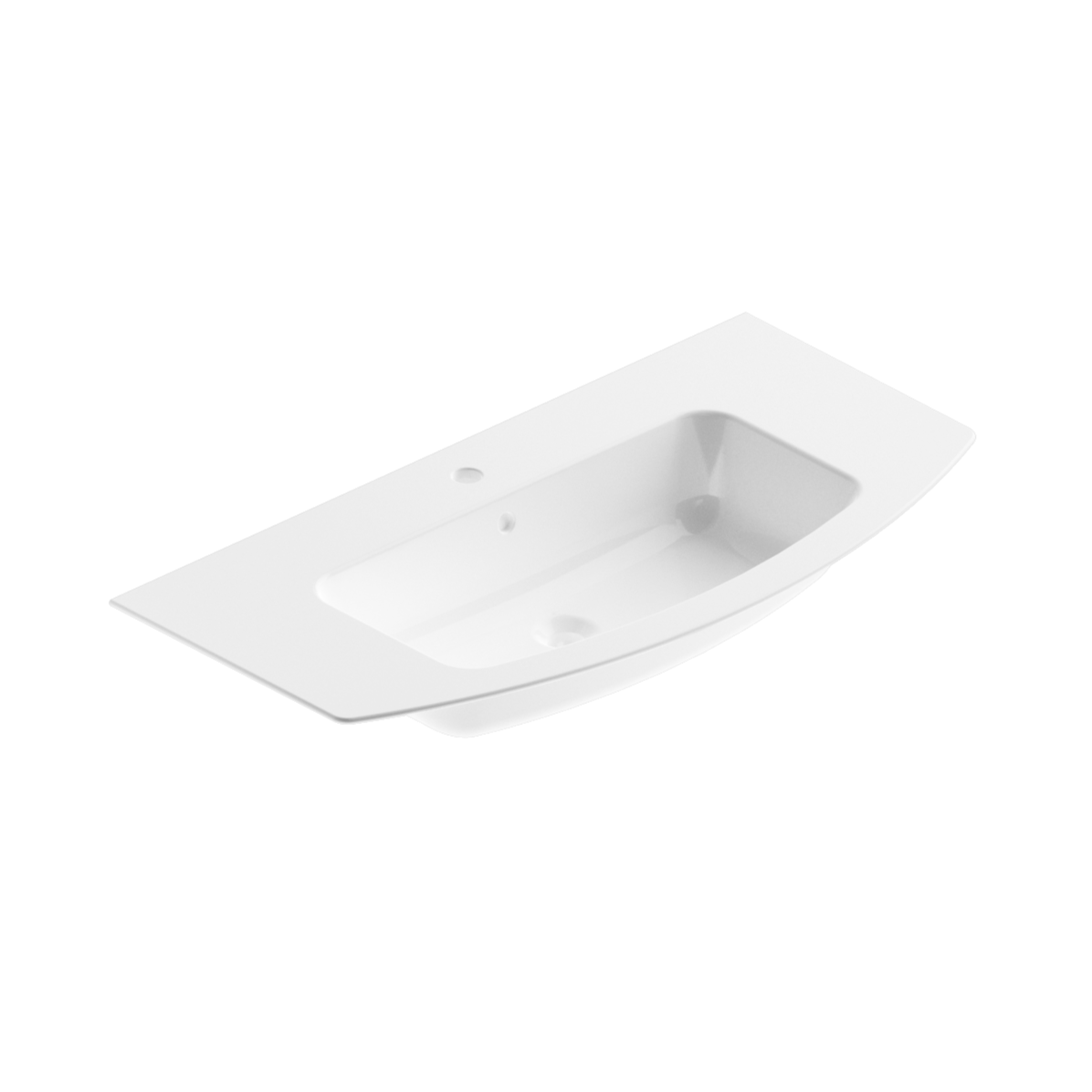 Berloni Mood Countertop Ceramic - White Gloss