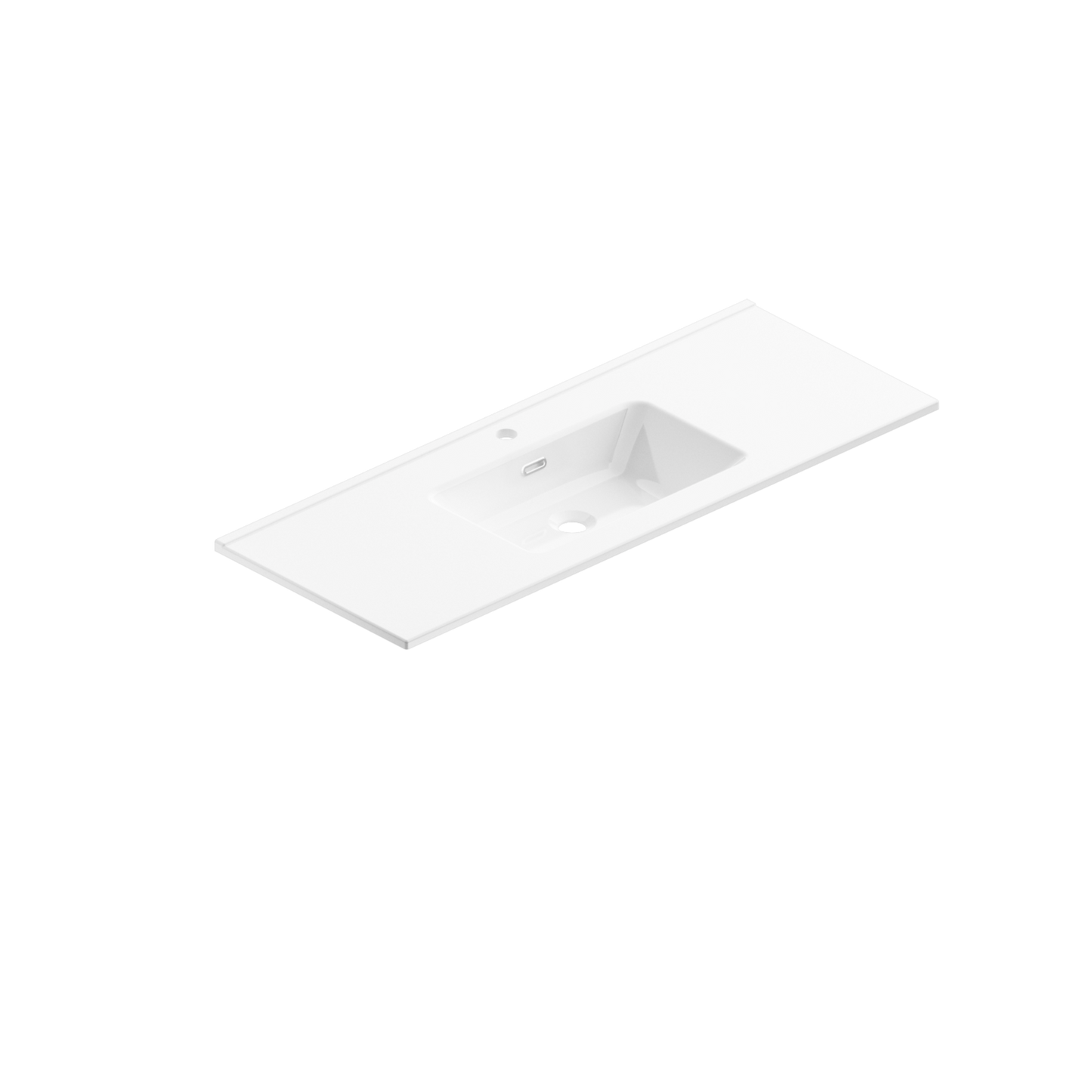 Berloni Speed Countertop Ceramic 1 taphole - White Gloss