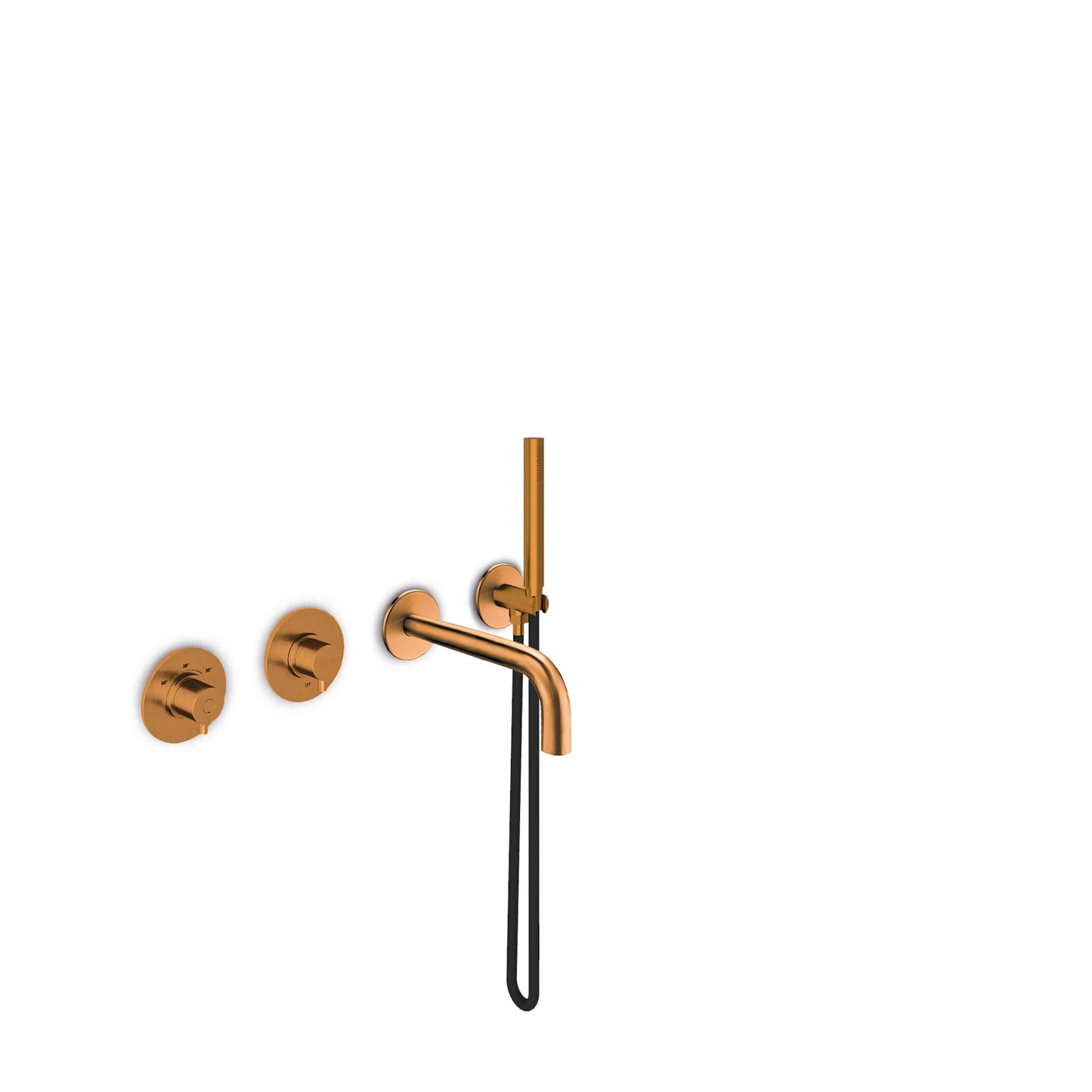 JEE-O Slimline Bath Combination 01 Stainless Steel with thermostat - Bronze