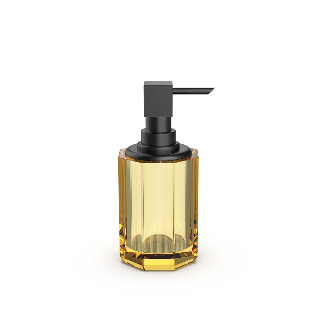 DW KR SSP 2 KRISTALL Soap dispenser Amber / Black Matte