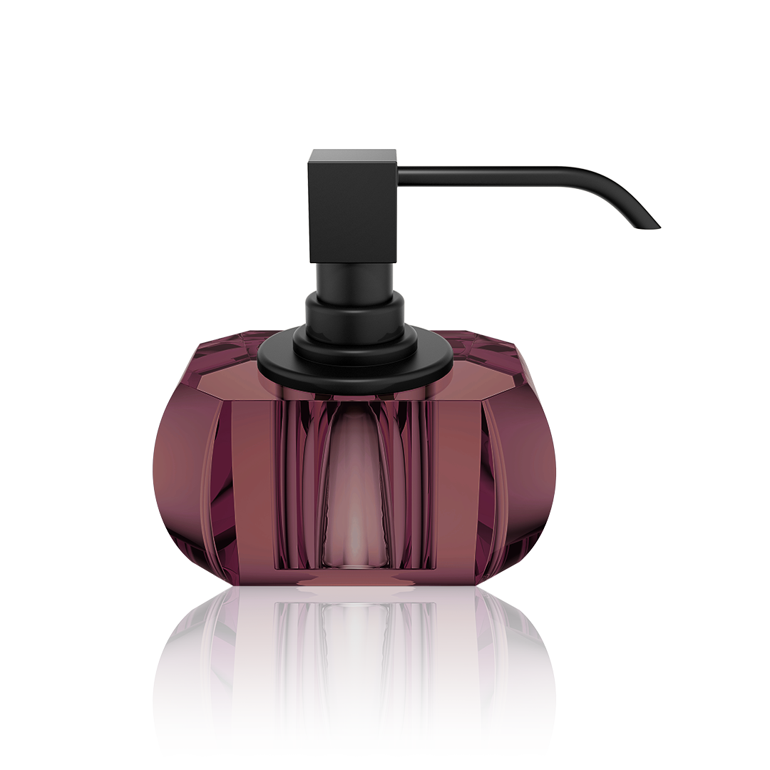 DW KR SSP KRISTALL Soap dispenser - Burgundy / Black Matte