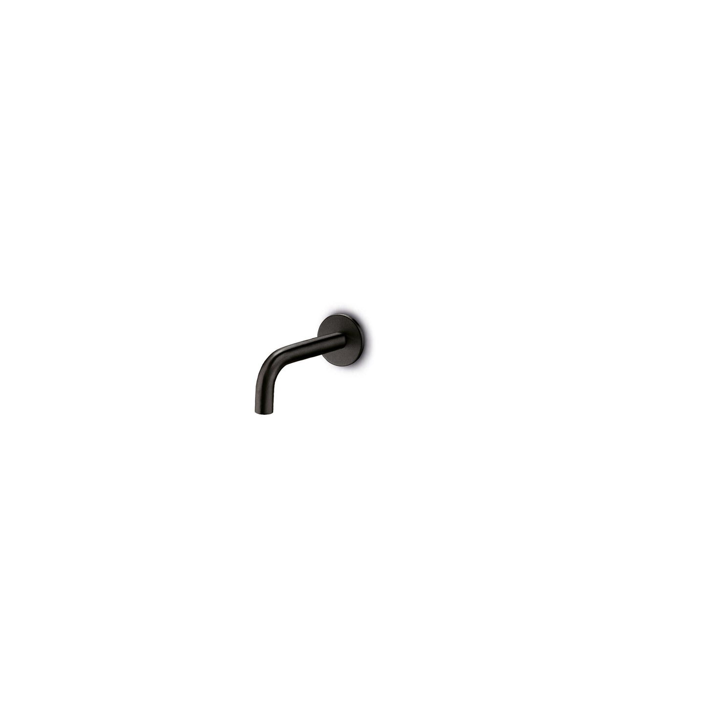 JEE-O Slimline Spout 90 Wall Mounted Spout Stainless Steel for Basin or Bath - Structured Black