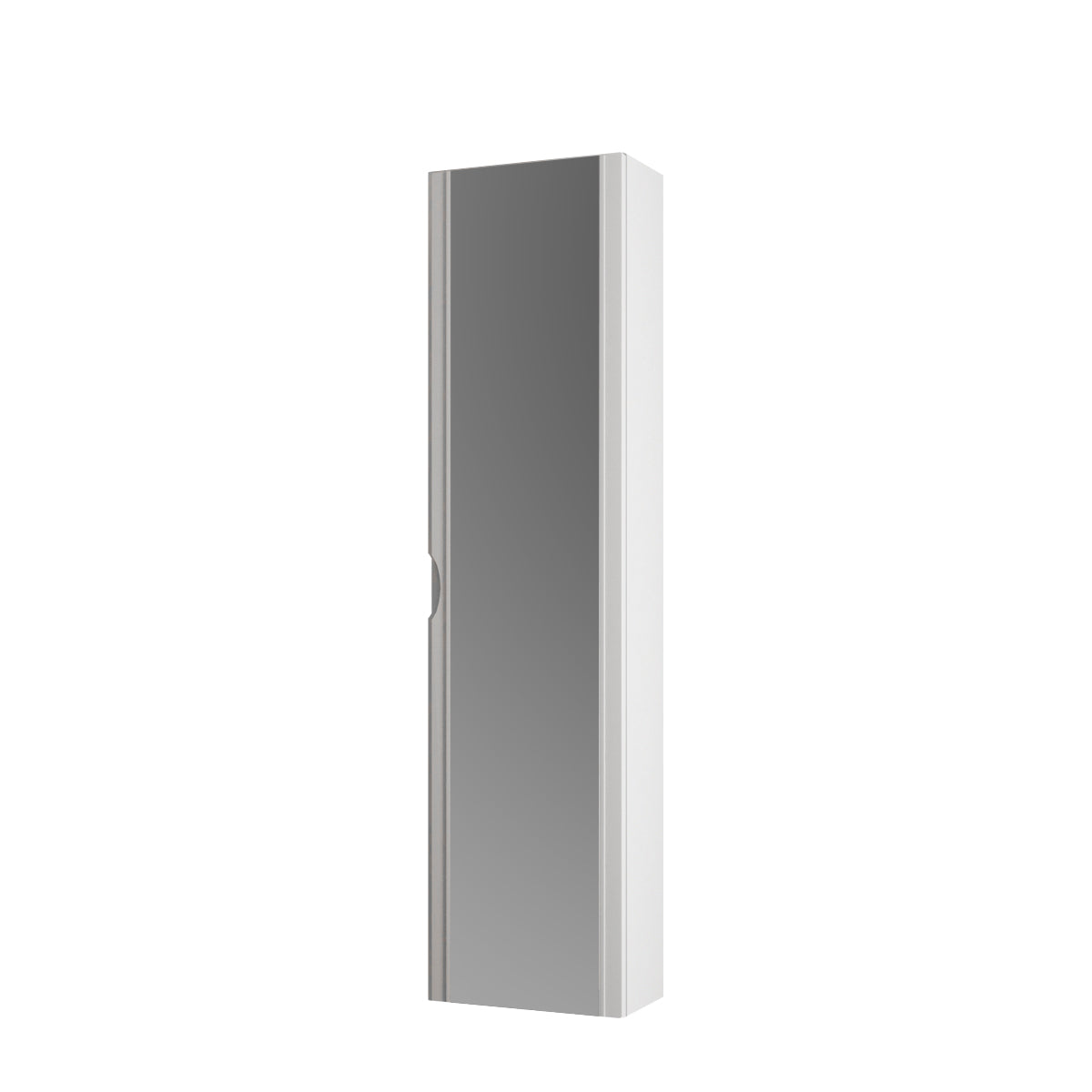 BH 1973 Linen Cabinet 14"x55" 1 Door with External Mirror