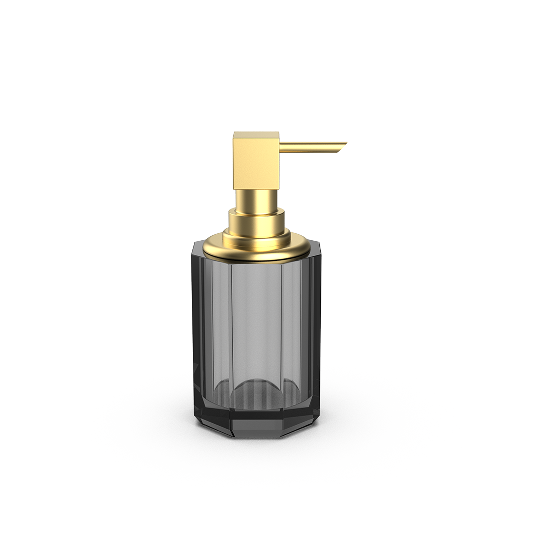 DW KR SSP 2 KRISTALL Soap dispenser Anthracite / Gold Matte 24 Carat