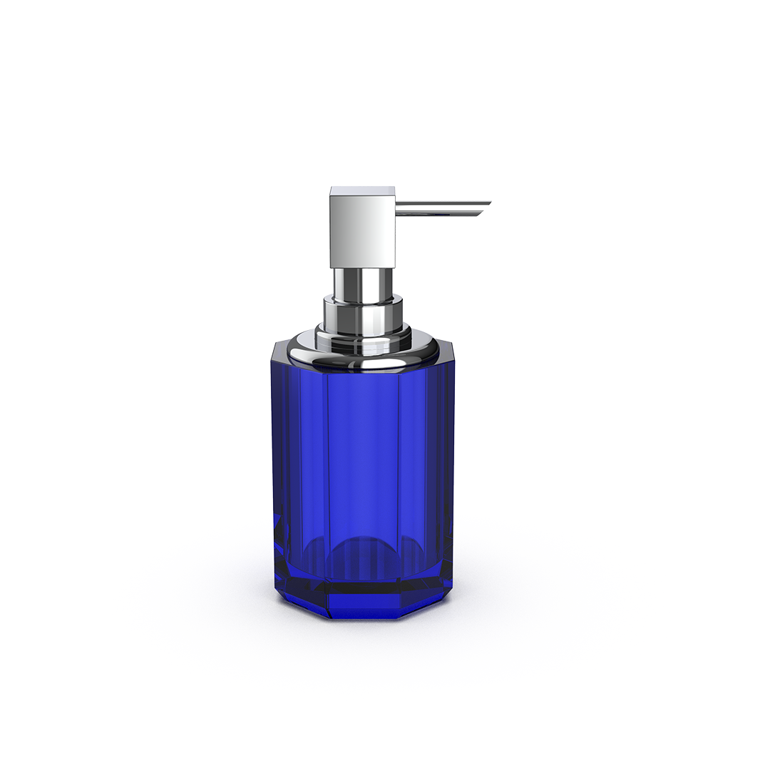 DW KR SSP 2 KRISTALL Soap dispenser Capri Blue / Chrome