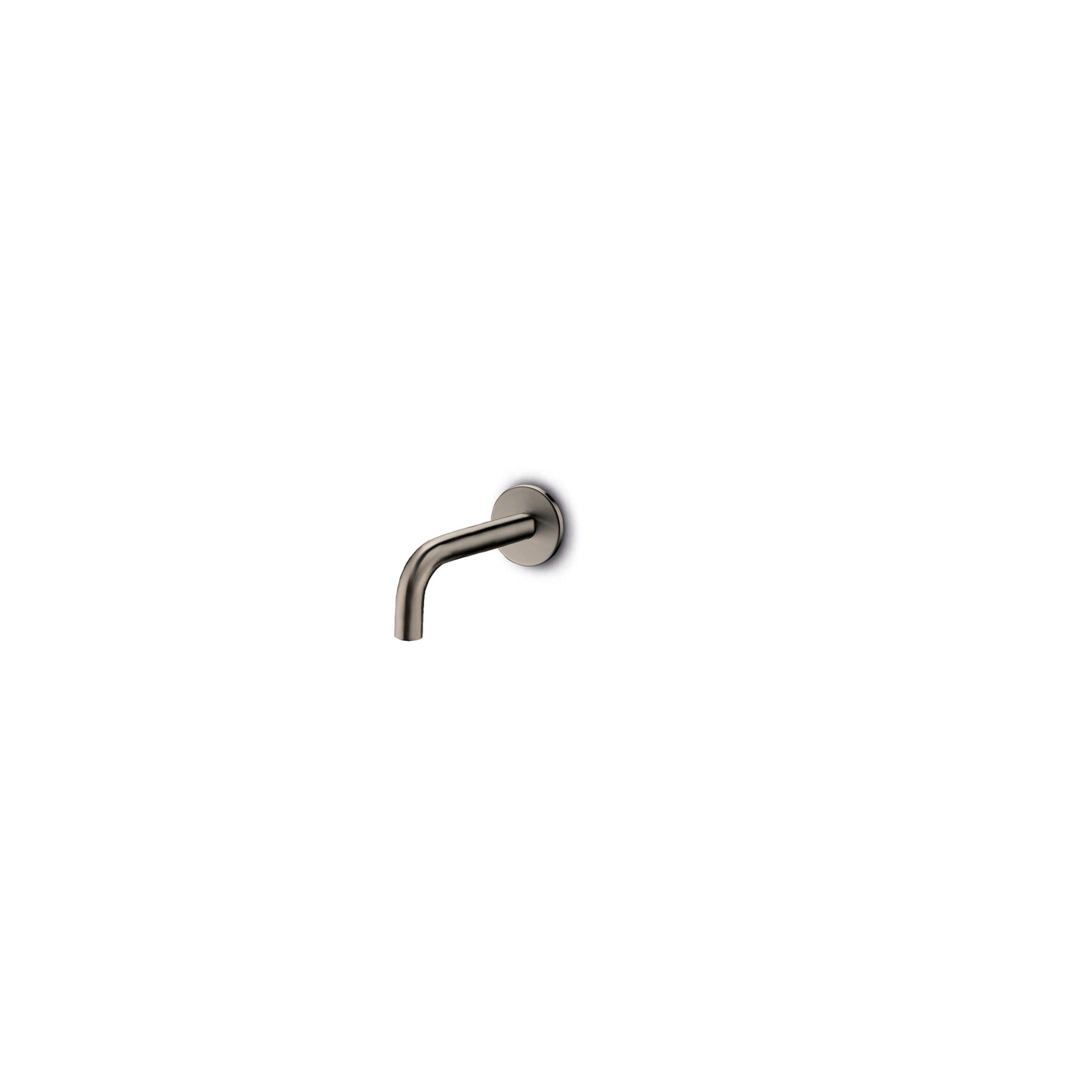 JEE-O Slimline Spout 90 Wall Mounted Spout Stainless Steel for Basin or Bath - Dark Steel