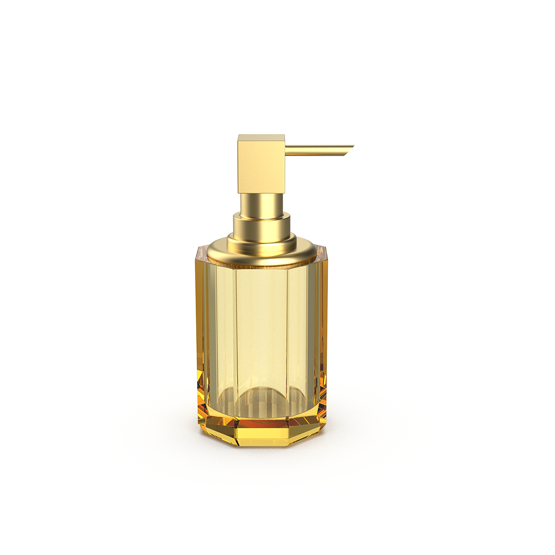 DW KR SSP 2 KRISTALL Soap dispenser Amber / Gold Matte 24 Carat